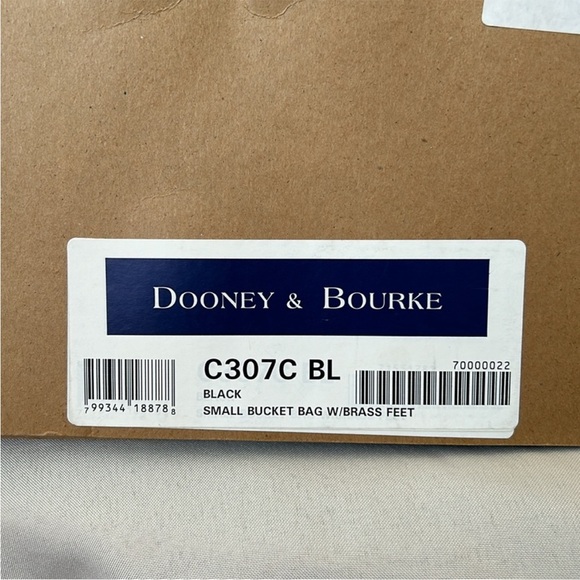Dooney & Bourke Cabriolet Canvas and Leather Bucket Bag Vintage with Dust Bag